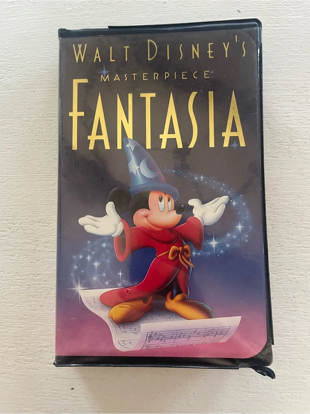 Vintage 1991 Disney Fantasia VHS Black Clamshell Mickey Nostalgia